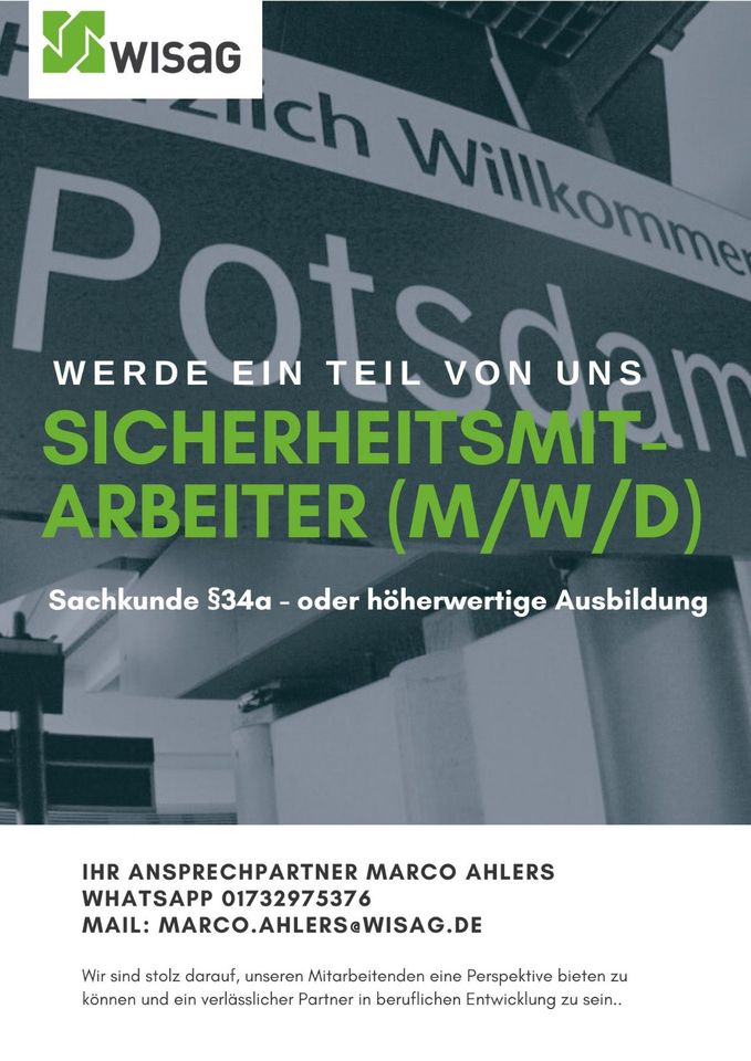 Sicherheitsmitarbeiter | Potsdam Hauptbahnhof (m/w/d) in Potsdam