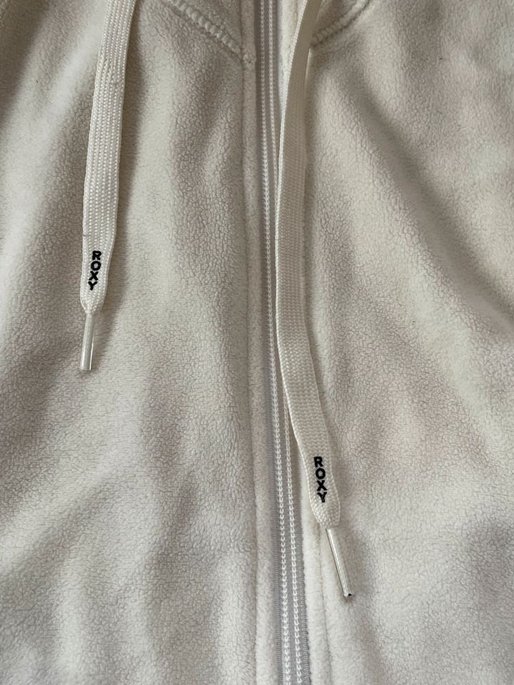 Roxy Fleece Hoody Zipper, Gr.M, in der Farbe Creme in Stuttgart