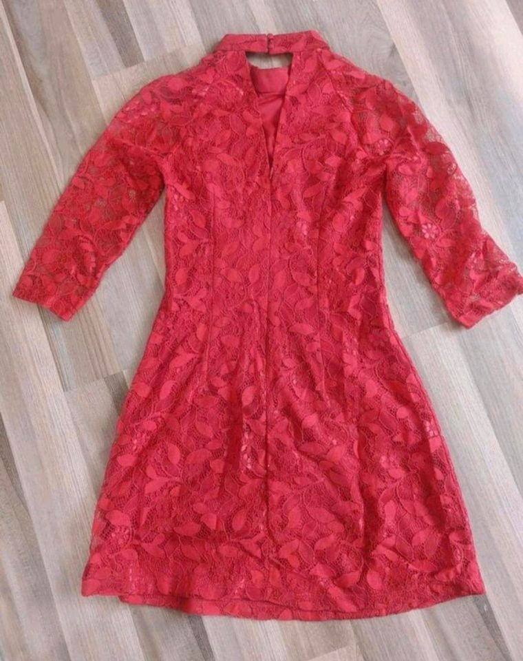 Kleid Spitzenkleid Damen rot in Wittstock/Dosse