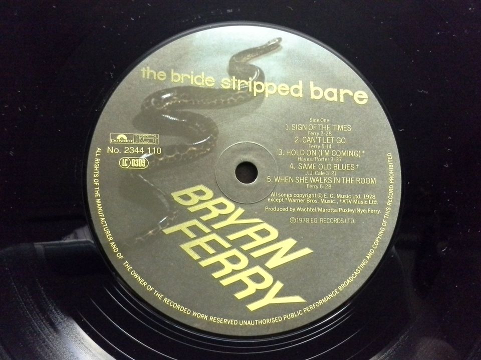 Bryan Ferry - The Bride stripped Bare (Schallplatte) in Bad Kissingen