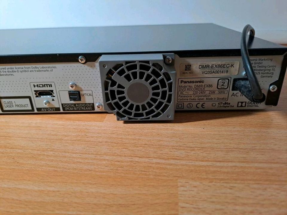 Panasonic DMR-EX86 DVD Recorder Player inkl Fernbedienung in Köln