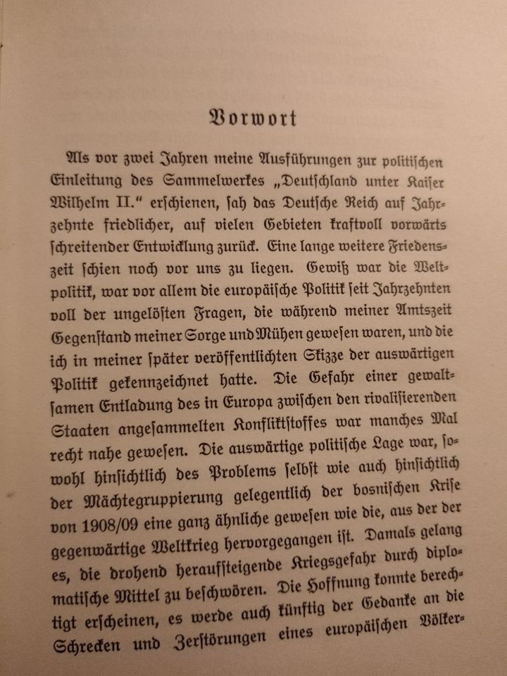 Antik: Deutsche Politik Fürst von Bülow Band 1 und 2 von 1916 in Bienenbüttel