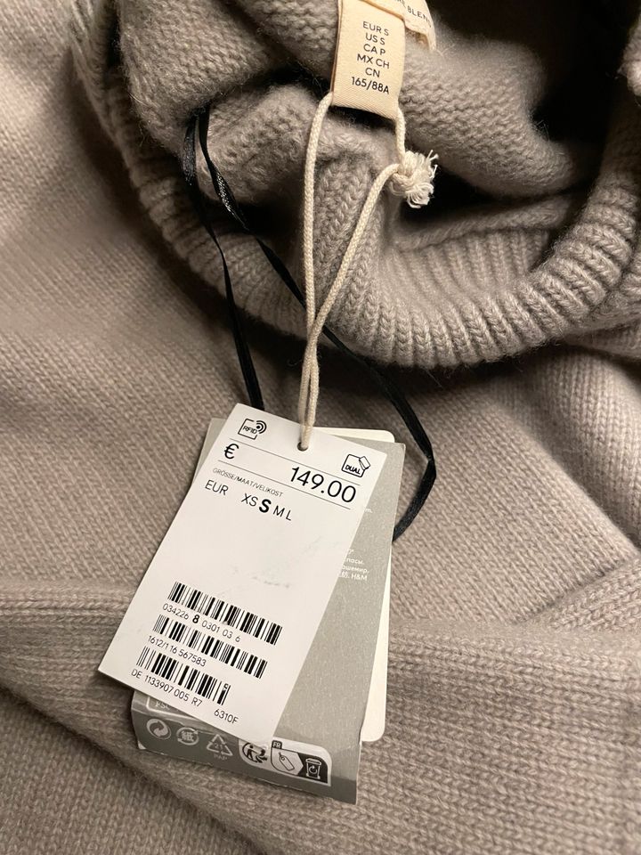 H&M Pullover Stehkragen, Kaschmir Wolle Neu in Poing