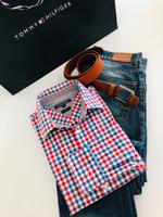 Wie Neu! Gr.M Tommy Hilfiger Edles Herren Hemd Weiß Rot Kariert Niedersachsen - Peine Vorschau