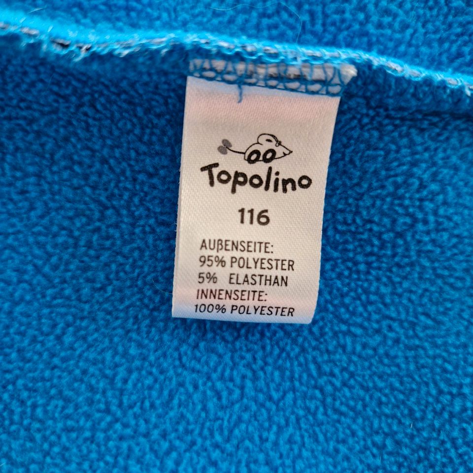 Softshelljacke / Jacke Blau Gr. 116 Topolino in Quickborn