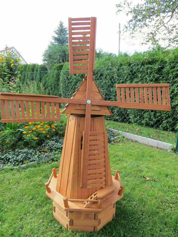 Windmühle Achteck 148 cm hoch, Neu,Kiefernholz, incl. Versand in Wimmelburg