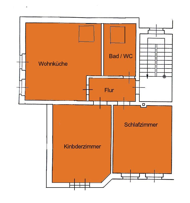 Gemütliche 3-RWG im DG. Mit EBK!!! in Hainichen