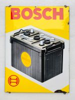 ‼️ EMAILSCHILD Bosch Batterie Emailleschild um 1950 Saarland - Schiffweiler Vorschau