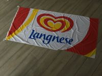Langnese Eisfahne Flagge Werbebanner groß Schleswig-Holstein - Glücksburg Vorschau