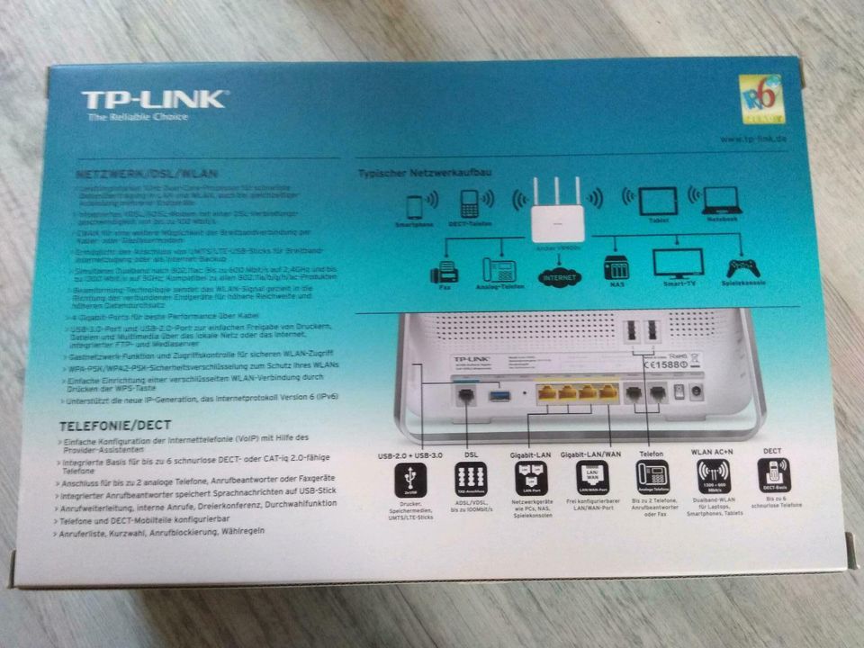 TP Link WLAN Router AC 1900 Dualband in Hungen
