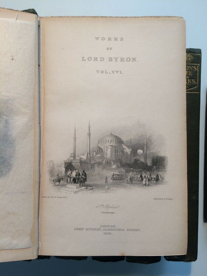 Lord Byron Erstausgabe von Thomas Moore 1832-33 in 17 Bänden in Mannheim