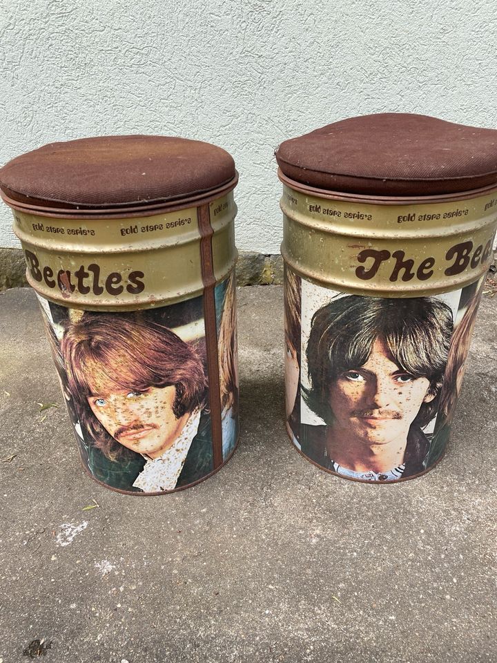 2 alte originale Blechdosen The Beatles in Kirschau