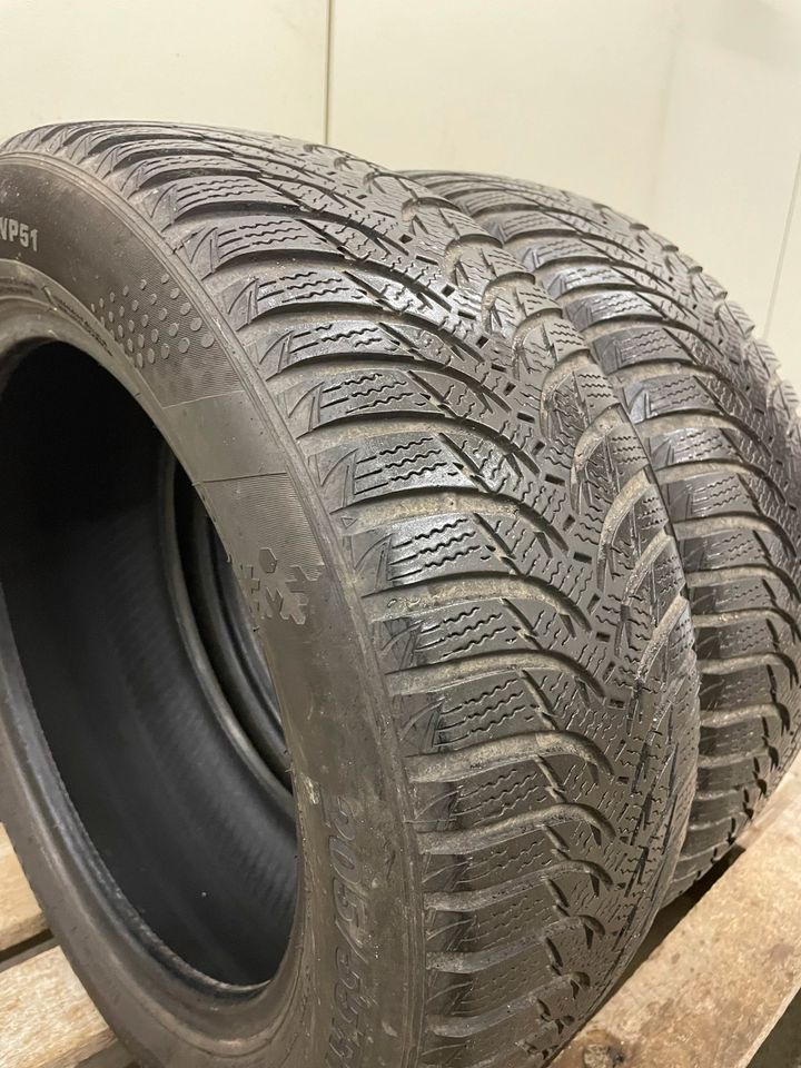 2x 205/ 55 R16 91H Winterreifen ❄️M+S, KUMHO ✅ in Lenningen