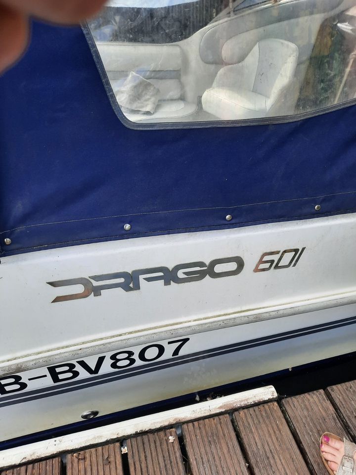 Motorboot Drago 601,Motorboot mit 80 PS Mercury Motor,Drago 601 in Berlin