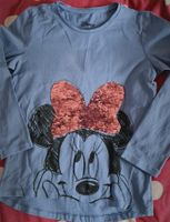 DISNEY LANGARMSHIRT 134 140 BLAU WENDEPAILLETTEN PULLI PULLOVER Sachsen-Anhalt - Quedlinburg Vorschau