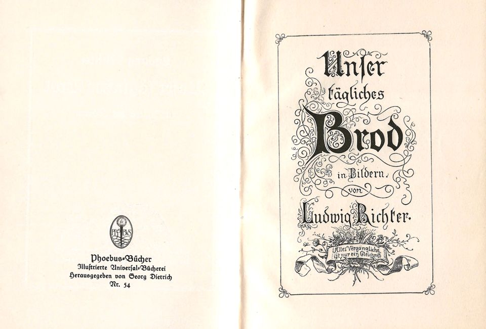 Ludwig Richter, Unser tägliches Brot, ca. 1930 in Berlin