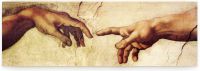 Michelangelo Bild XXL Hände Erschaffung Leinwandbild 150x50 cm Berlin - Mitte Vorschau