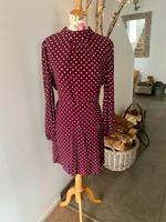 Mango 100% Viskose Kleid Bordeaux Polka Dots XXL 44 Obersöchering - Reinthal Vorschau