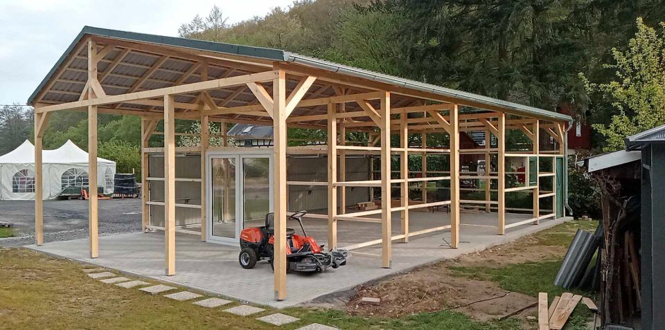 Carports / Pavillions / Terrassenüberdachungen aus Holz in Guben