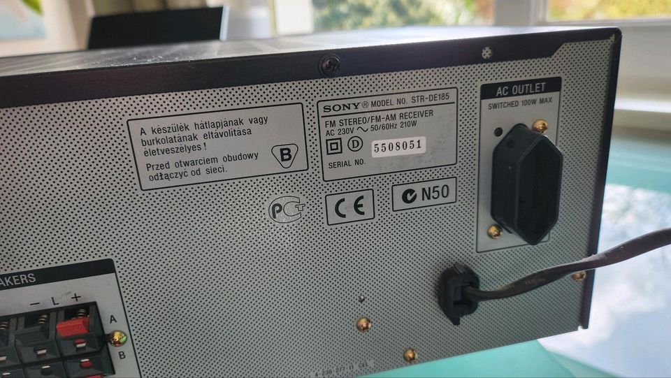 Sony Receiver STR-DE 185 Audio/Video Control Center in Hamburg