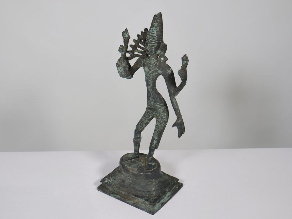 Saraswati Bronze Figuren tanzende Dakini Hindu Göttin Statue Skul in Mainz