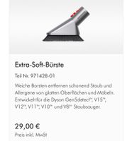 Dyson Extra-Soft-Bürste f. V15 u.a., wie neu, NP 29 € Hessen - Mainhausen Vorschau