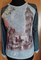 Tolles Langarmshirt mit Spitzenstoff und Glitzersteinchen, Gr. L Baden-Württemberg - Freiburg im Breisgau Vorschau