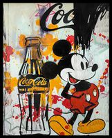 SPECIAL Preis! Motiv Cola Mickey Mouse 90x120 cm Pop Art/Gerahmt München - Ludwigsvorstadt-Isarvorstadt Vorschau