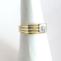 Ring aus 585er Gold mit Zirkonia 5,3 Gramm Größe 60 (Nr. 675) Hannover - Mitte Vorschau