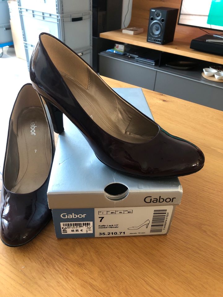 GABOR Pumps Merlot Kaffir- Lack HT Gr. 40,5 in Frankfurt am Main -  Praunheim | eBay Kleinanzeigen ist jetzt Kleinanzeigen