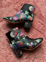 wNeu Designer Stiefel Stiefeletten Flower schwarz Gr 39 edel Top! Mecklenburg-Vorpommern - Seebad Bansin Vorschau