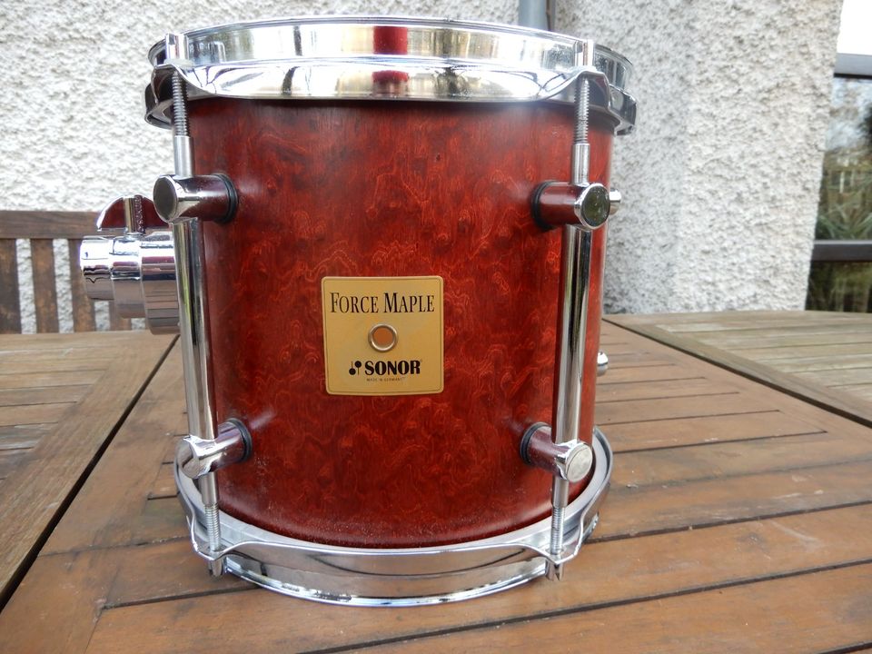 Sonor Force Maple Tulip Red Tom FT 310 10 x 9 Germany in Meckenheim