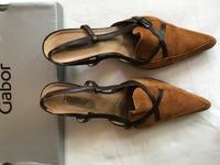 Slingpumps von Gabor, Gr. 6.5, Mittelbraun, Echtleder Sachsen-Anhalt - Naumburg (Saale) Vorschau