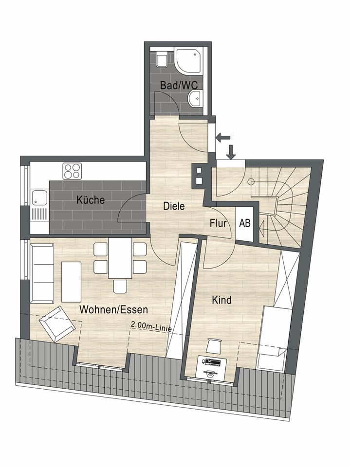 Maisonettewohnung inmitten von Crailsheim in Crailsheim