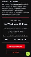 DB 10 Euro Gutschein Niedersachsen - Braunschweig Vorschau