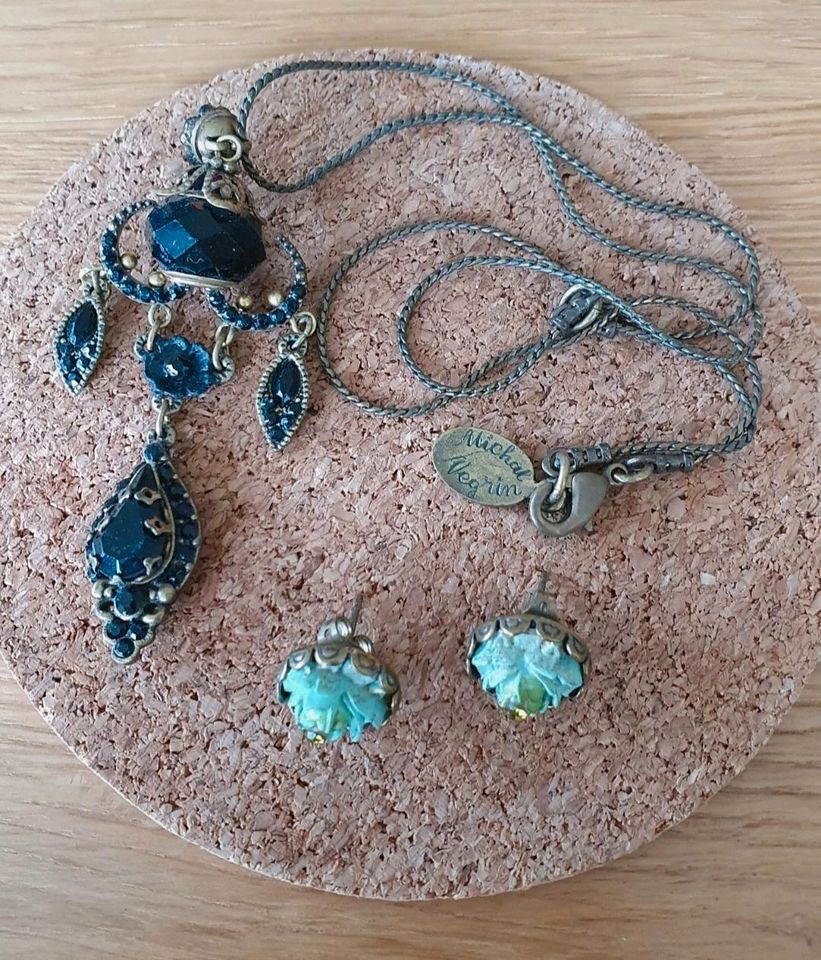 Schmuckset, Kette, Ohrringe, Michal Negrin in Ockenfels