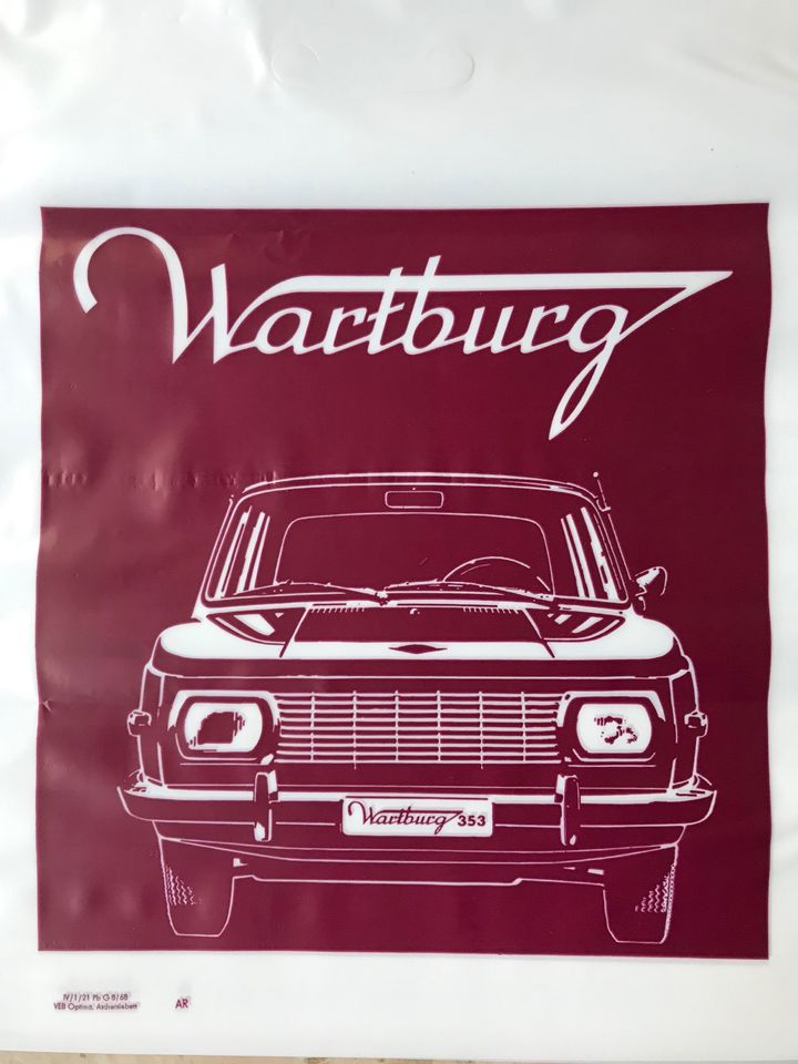 Wartburg 353 Plastiktüte neu, NOS, 1968, Tasche Tragetasche DDR in Duisburg