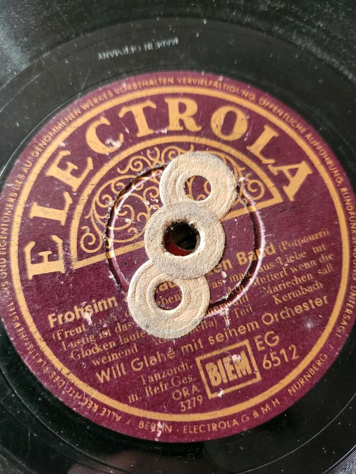 Original Schellack Schallplatten für Grammophon in Taufkirchen