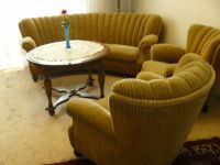 Wohnzimmer Sofa mit Zwei Sessel und runden Tisch Vintage Antik Nordrhein-Westfalen - Gütersloh Vorschau