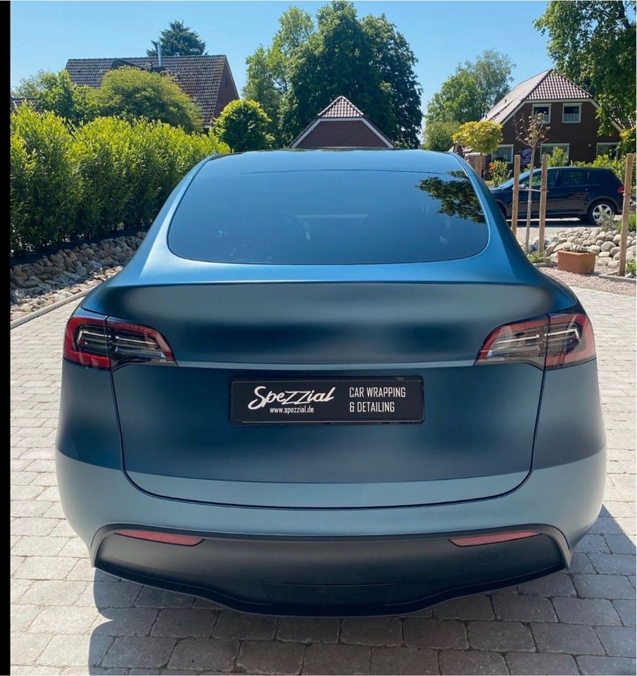 Tesla Model Y Folierung Vollfolierung PPF Steinschlagschutzfolie in Bad Zwischenahn