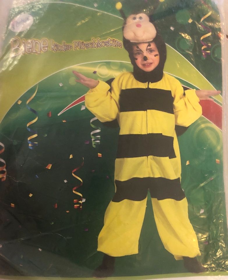 Plüsch Kostüm Biene 104 NEU OVP Fasching Karneval in Schwanstetten