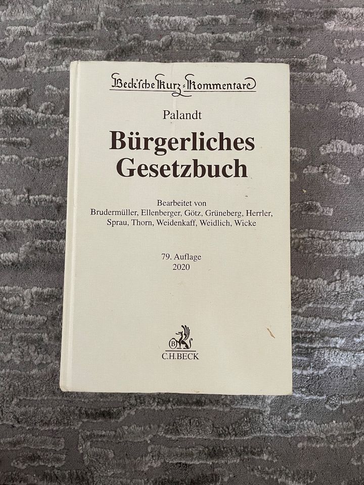 BGB Kommentar - Palandt - 79. Auflage 2020 in Fürth