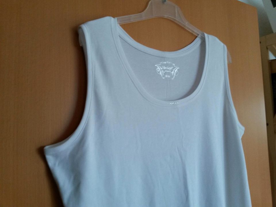 NEU Top Shirt ärmellos weiß Bexleys Gr 50 Baumwolle in Mantel