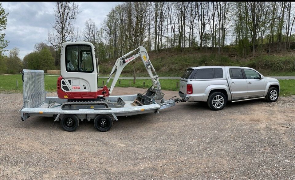 Minibagger 1,8T zur Miete. Takeuchi TB 216 inkl. Powertilt in Mandelbachtal