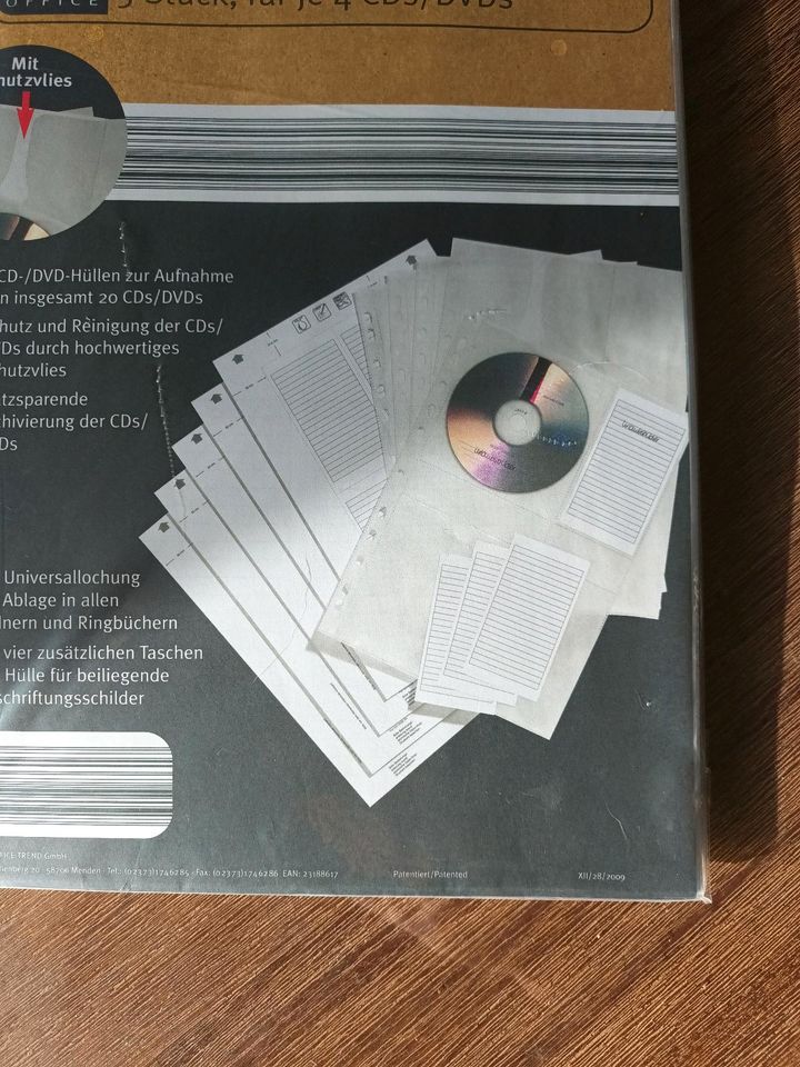 CD - / DVD  Hüllen zum Abheften in Siershahn