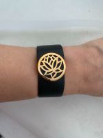 XEN Armband Leder Metall in Gold Lotus Magnet Verschluss Berlin - Schöneberg Vorschau