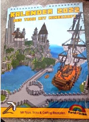 Minecraft Kalender Wandkalender 2022 neu + OVP in Winsen (Aller)