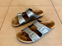 Birkenstock Schuhe „Arizona" Gr. 41 ~ silber Wandsbek - Hamburg Wellingsbüttel Vorschau