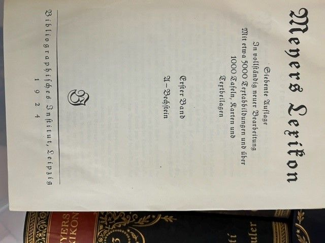 Meyers Lexikon, Bücher, Leipzig 1924, 12 Bände in Baldham