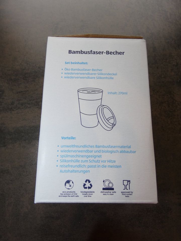 NEU! Aldi Bambusfaser Becher in Bad Dürkheim